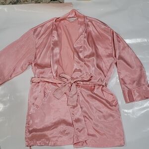 Victoria's Secret Blush Satin Robe